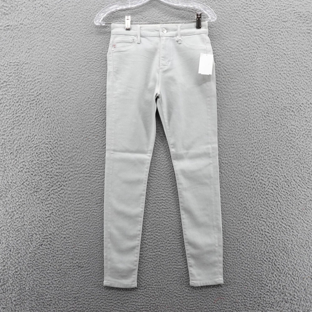 AG Adriano Goldschmied Farrah Ankle High Rise Skinny Jeans Womens 25 Silver NEW